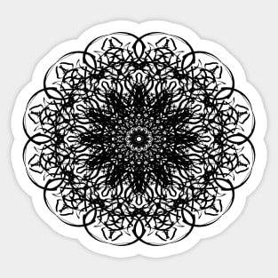 Black Mandala Gift - Gift For Dad - Support All Kind Of People Sticker